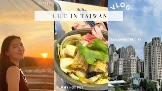 Taiwan vlog: visiting Taichung National Theater, watching sunset by the sea & exploring the city