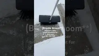 Milwaukee bristle broom attachment in snow! 307-754-7909 to get yours today