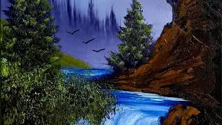 S7 Ep30 FNF - Royal Majestic Mountains #LIVEArt #OilPainting #FreeTutorial #PaintWithJosh #BobRoss