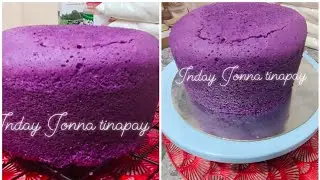 ube chiffon cake na lutong steamer, moist and fluffy BAKERY recipe
