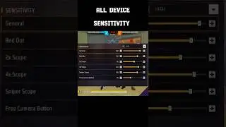🔥 All Device Best Sensitivity 2025 | Free Fire Pro Players Setting #shortsfeed #shorts #freefire