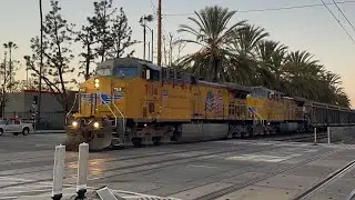 Union Pacific RRMX rock train at Watts - 1/8/2025