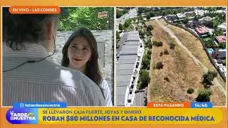 Roban $80 millones en casa de reconocidos médicos en Las Condes