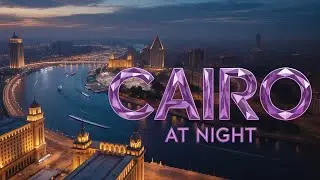 Cairo, Nile night in 4K | Stunning Drone Footage