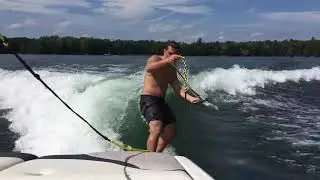 Jason Diebold Malibu Wakesetter 23 LSV Surfn with Beer Catch