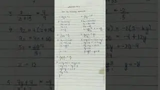 Class-8, Exercise 2.6,Math, +---(linear equations in one variable)----+