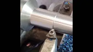 Cutting Round Bar with a Face Mill#bar#cnc#cutting