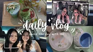 day in my life vlog | matcha, painting, dinner + drinks :)