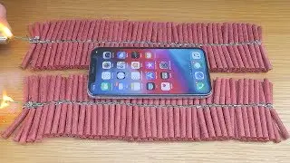 EXPERIMENT: iPhone XS vs 1000 Firecrackers