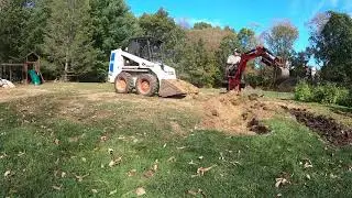 Digging Flower Beds And Building a Stonewall
