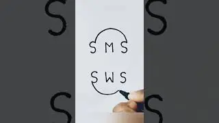 Stylish S letter drawing // #art #drawing #shortsfeed #shorts