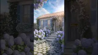 Blue Shutter Cottage &mdash; Purple Hydrangea Garden & Cozy Bedroom #dreamhome #home #eleganthomes