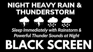 🌙 Timeless Rain Blackout | 10 Hours of Heavy Rainfall for Deep Sleep & Stress Relief 💤