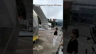 Transparent dome tent window wind a rain resistant high quality  