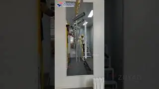 Metal Posts Powder Coating Line - Durable Pole Protection! #metalpost #zhyao  #powdercoatingline