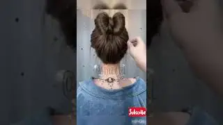 #easyhairstyle #tutorial #bow-bun EASY HAIR BUN | tutorial | for short hair