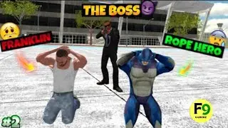 Rope hero  and Franklin Fight Boss 😱😱 #youtubegaming #f9gamerz #gaming 