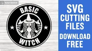 Basic Witch Svg Free Cut File for Cricut