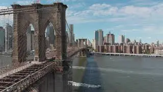 Brooklyn bridge drone video NEW YORK Бруклинский мост видео Нью-Йорк