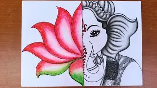How to draw Lord Ganesh easy step by step| Ganesh ji drawing| Maa Art's|