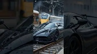 Pagani Huayra Torn Apart in High Speed Train Collision #cardestruction