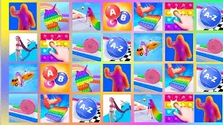 Fidget Rush, Pop Us, Pop It, Fidget Rush, ASMR Tippy Toe Gameplay Asmr