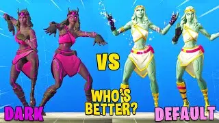 Fortnite Darkheart vs Stoneheart Skins Battle! Best Dances & Emotes!