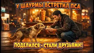 У ШАУРМЫ парень встретил ГОЛОДНОГО пса! Поделился едой - началась ДРУЖБА на века