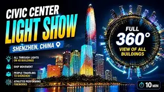 Civic Center Light Show in 360&deg; - Full 10 Min