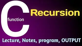 recursion in c