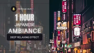 1Hr Japanese Rain Ambience With Music | Deep Relaxing Effect for Studying, Reading, Sleeping