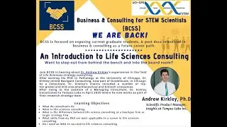 Introduction to Life Sciences Consulting  Andrew Kirkley, PhD. Tempus (2020)