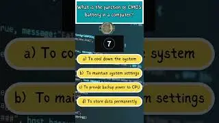 #Short Quiz - CMOS