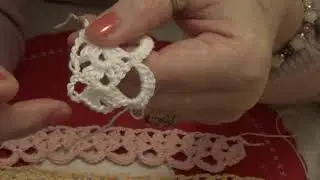 tutorial uncinetto crochet MERLETTO A NASTRO