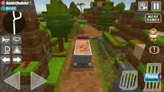 Blocky Truck Simulator 2018 / Transport Truck Driver / Android Gameplay Video