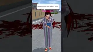 sakura school simulator game play with real blood how to make🫴
