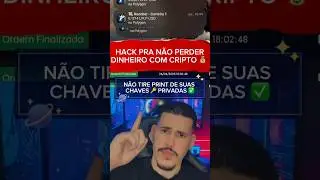 3 dicas pra voc&ecirc; n&atilde;o perder dinheiro com cripto (auto cust&oacute;dia ) (arbitragem)
