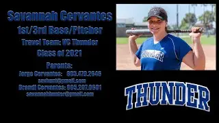 Fast Pitch Softball College Recruitment Video Savannah Cervantes