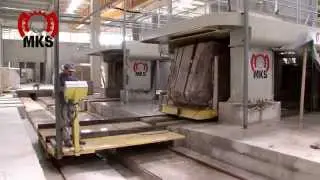 GangSaw for Marble - 组合框架锯 - резки и полировки машины для мрамора блока в мраморных плит и плитки