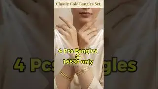 Elegant 1 Gram Gold Bangles | 4 Pcs ₹16,830 💍