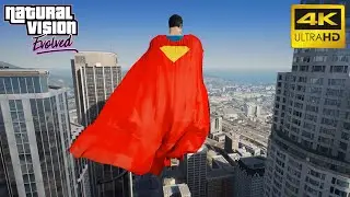 GTA 5 - Classic Superman fight crimes in Los Santos