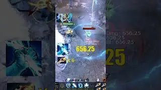 Zeus with 6 rapiras DOTA 2 7.35 patch #shorts #dota2