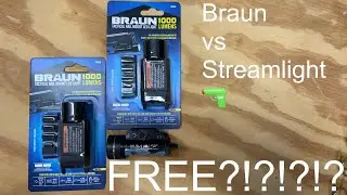 NEW HarborFreight Gun 🔫 Light Giveaway! Braun vs Streamlight!