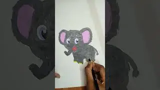#How to draw elephant 🐘#trending #shorts #painting