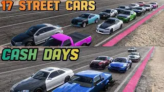 Forza Horizon 5 | STREET RACE - 17 Cars Cash Days | Street Drag Racing