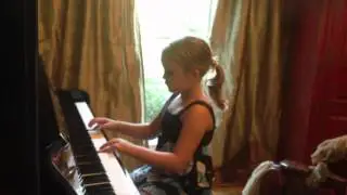 Amelia Kate Playing Minuet in G by Johann Sebastian Bach on Piano