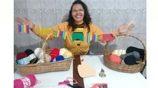 Aprendendo cachecol de tric&ocirc; r&aacute;pido e f&aacute;cil.