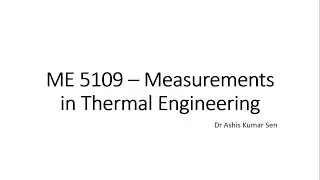 31 05 Nov 24 Measurement in Thermal Engg