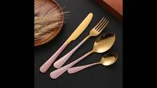 Stainless Steel Cutlery Gold Cutlery Set Steel Cutlery Kit Western Dinnerware Fork Spoon Knife Set