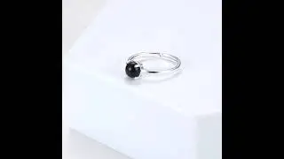 Black Onyx Ring by Philip Jones Jewellery